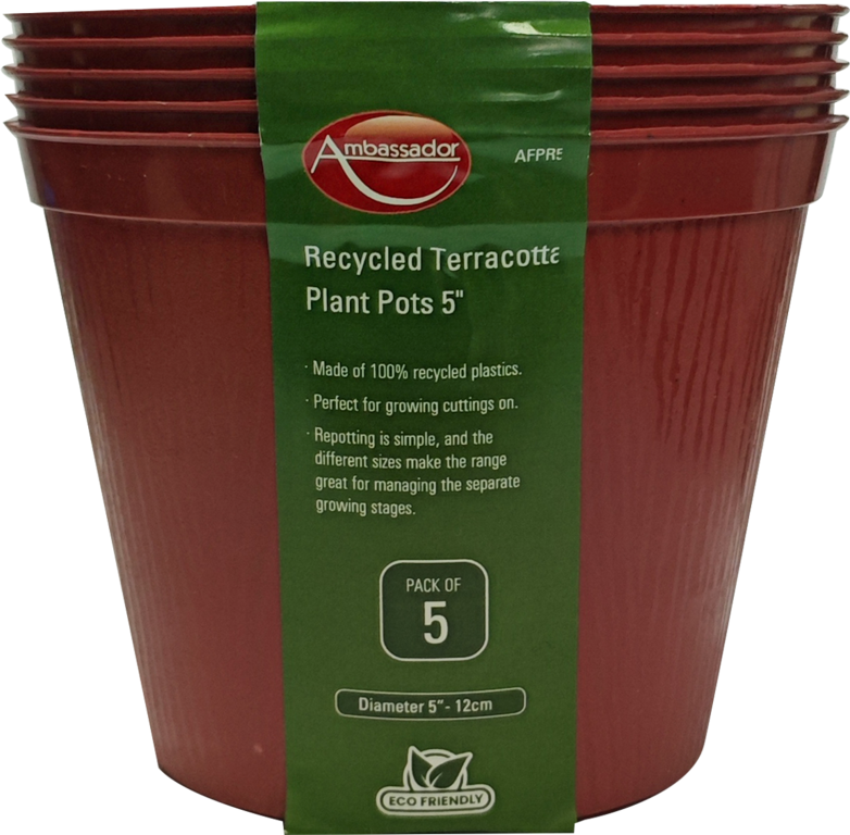 Ambassador Terracotta Plant Pots 5" Pack 5 product image