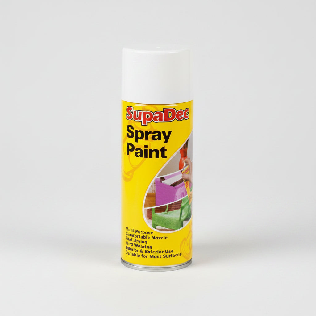 SupaDec Spray Paint 400ml Gloss White