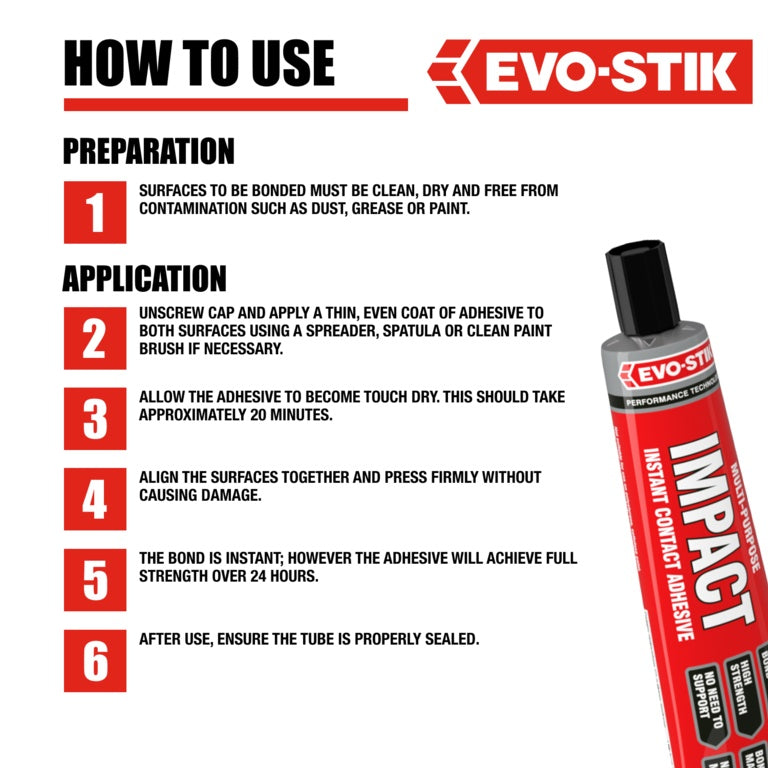 Evo-Stik Impact Adhesive 65g Tube