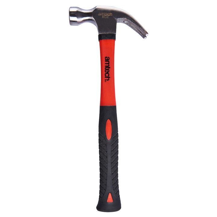Amtech 8oz (225g) Claw Hammer with Fibreglass Shaft