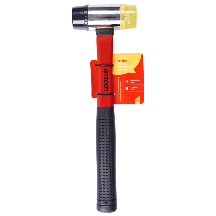 Amtech 40mm (1.6") Panel Beating Hammer with Fibreglass Shaft