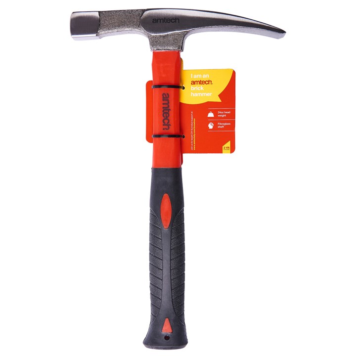 Amtech Brick Hammer with Fibreglass Handle