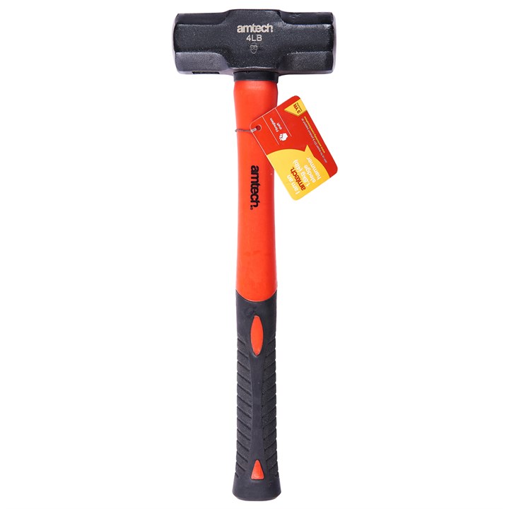 Amtech 1.8kg (4lb) Sledge Hammer with Fibreglass Shaft
