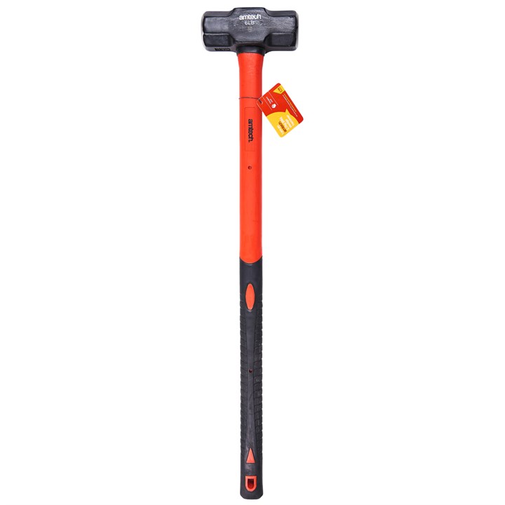 Amtech 2.7kg (6lb) Sledge Hammer with Long Fibreglass Shaft
