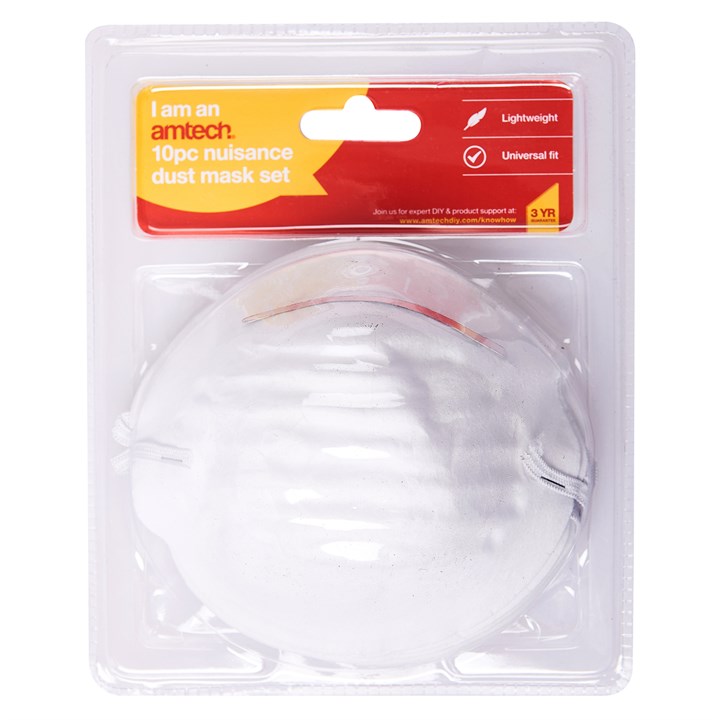 Amtech 10 Piece Nuisance Dust Mask Set