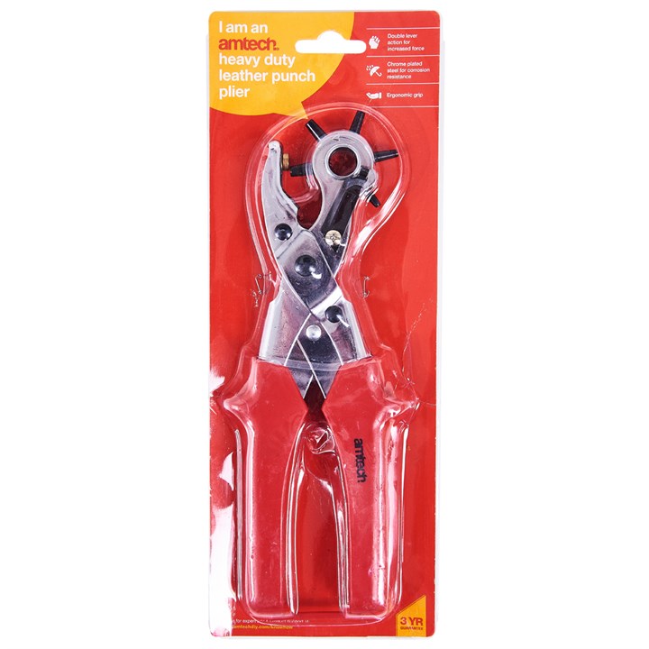Amtech Heavy Duty Leather Punch Plier
