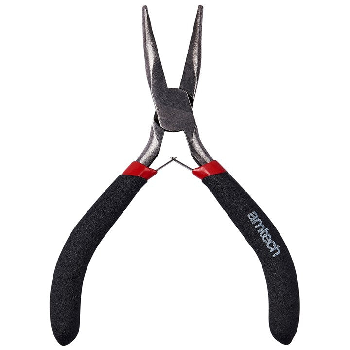 Amtech Mini Bent Nose Pliers with Spring
