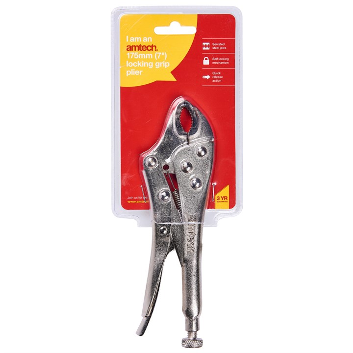 Amtech 180mm (7") Locking Grip Plier