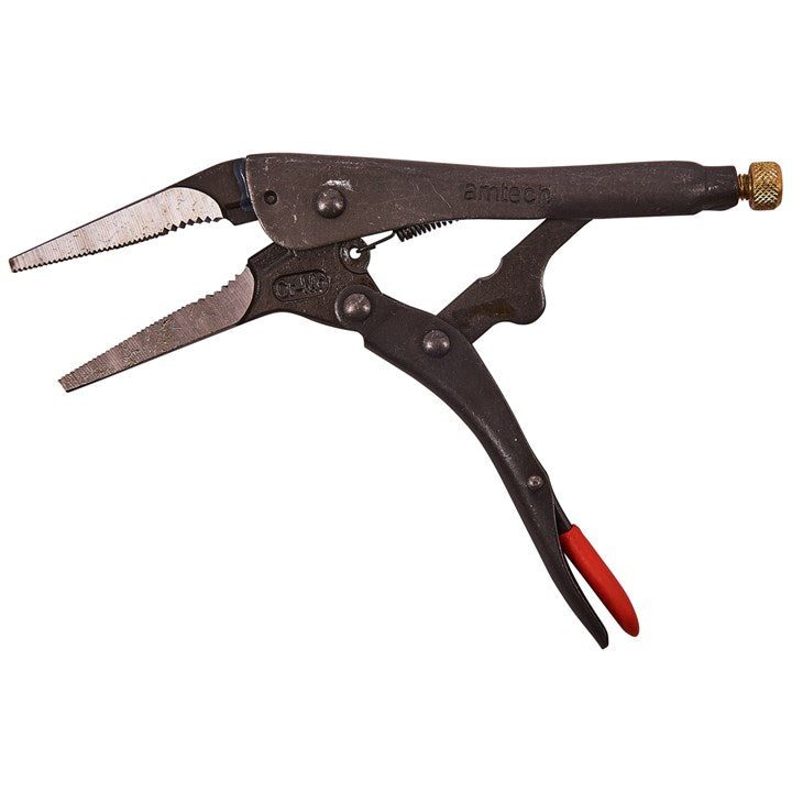Amtech 230mm (9") Long Nose Locking Pliers