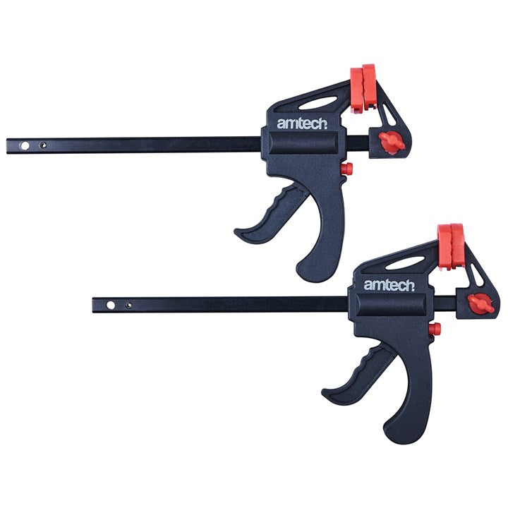 Amtech 2 Piece 100mm (4'') Ratchet Speed Clamp Set