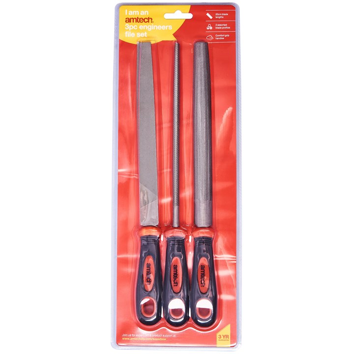 Amtech 3 Piece Engineer's File Set
