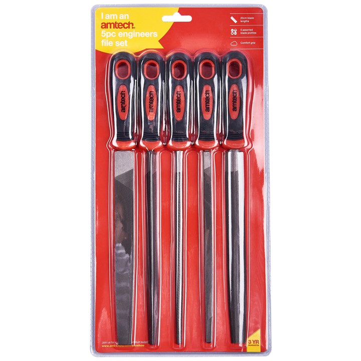 Amtech 5 Piece Engineer's File Set