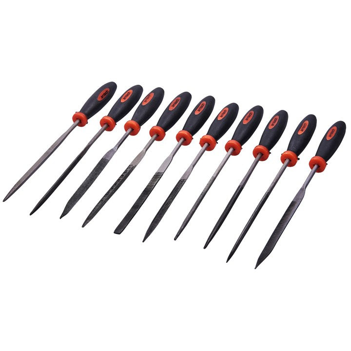 Amtech 10 Piece 140mm (5.5") Needle File Set