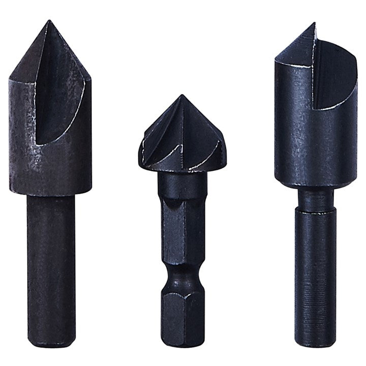 Amtech 3 Piece Countersink Bit Set