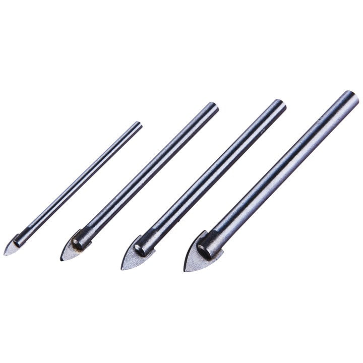 Amtech 4 Piece Glass and Mirror Drill Bit Set