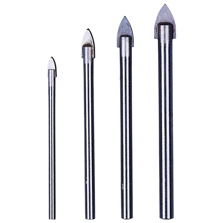 Amtech 4 Piece Glass and Mirror Drill Bit Set