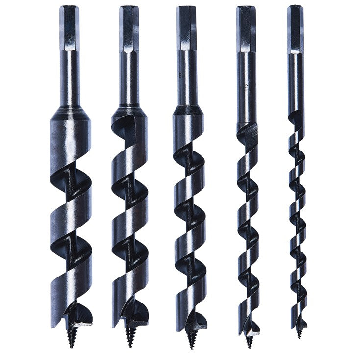 Amtech 5 Piece Auger Drill Bit Set (200mm Length)