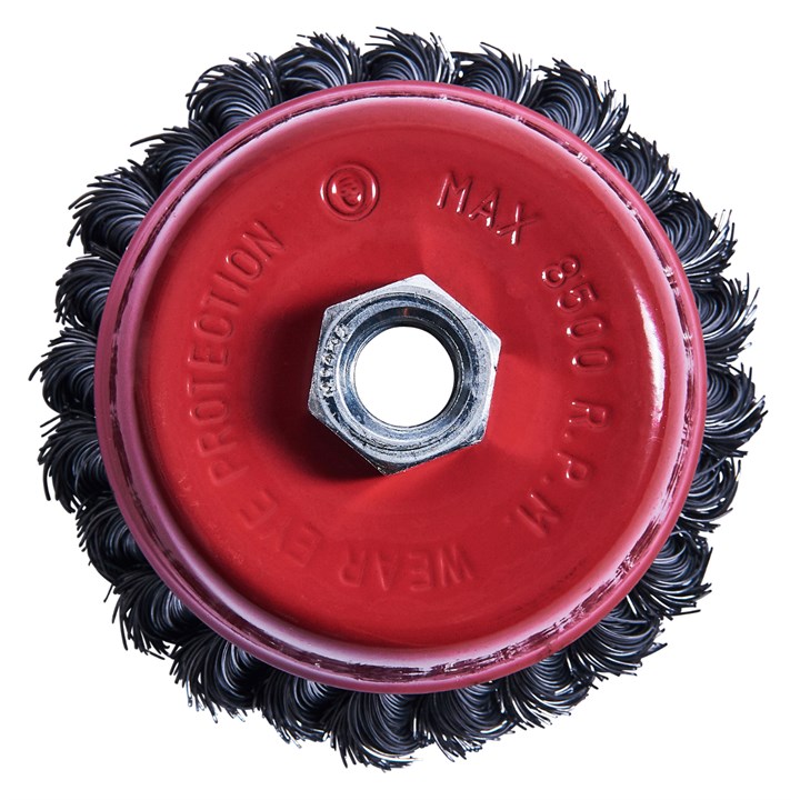 Amtech 100mm (4") Twist Knot Wire Cup Brush