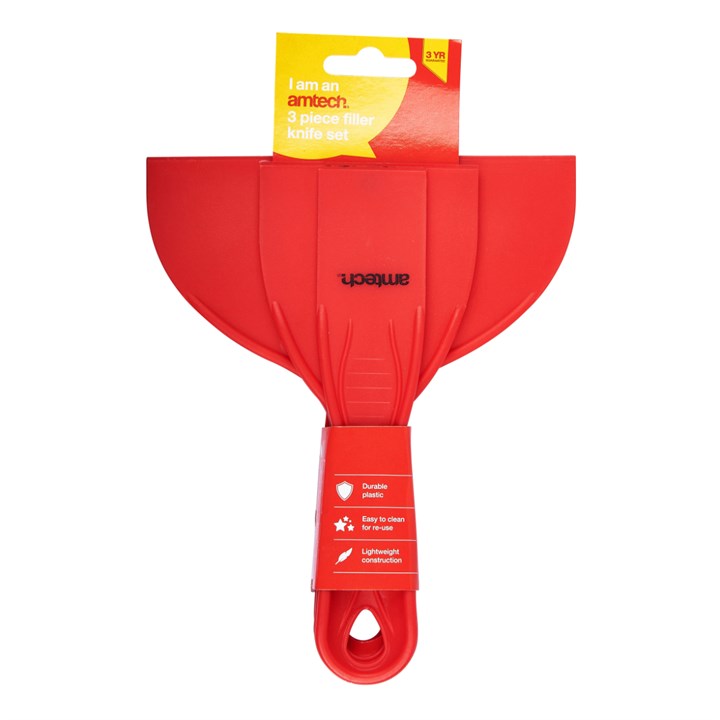 Amtech 3 Piece Filler Knife Set