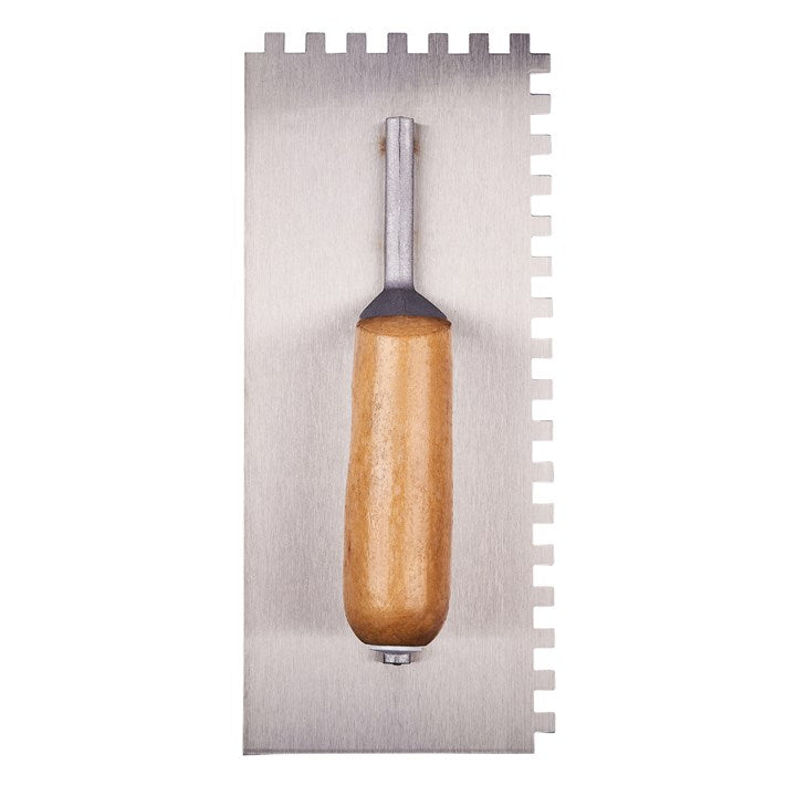 Amtech 280mm (11") Notched Float Trowel with Wooden Handle
