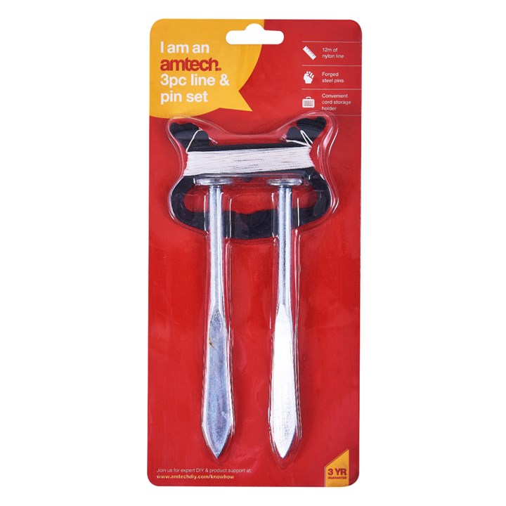 Amtech 3 Piece Line and Pin Set