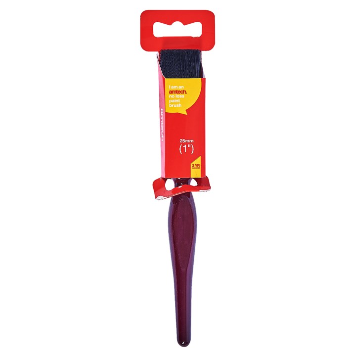 Amtech 25mm (1") No Bristle Loss Paint Brush