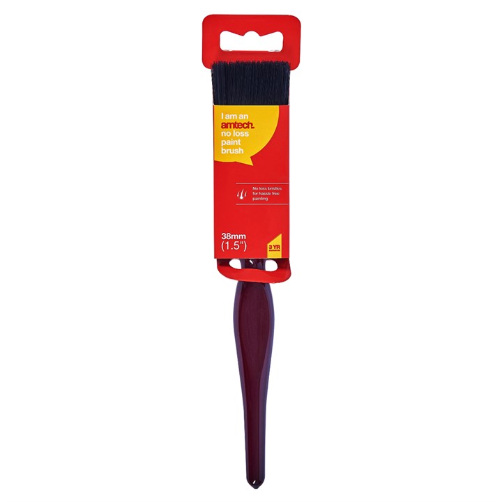 Amtech 38mm (1.5") No Bristle Loss Paint Brush