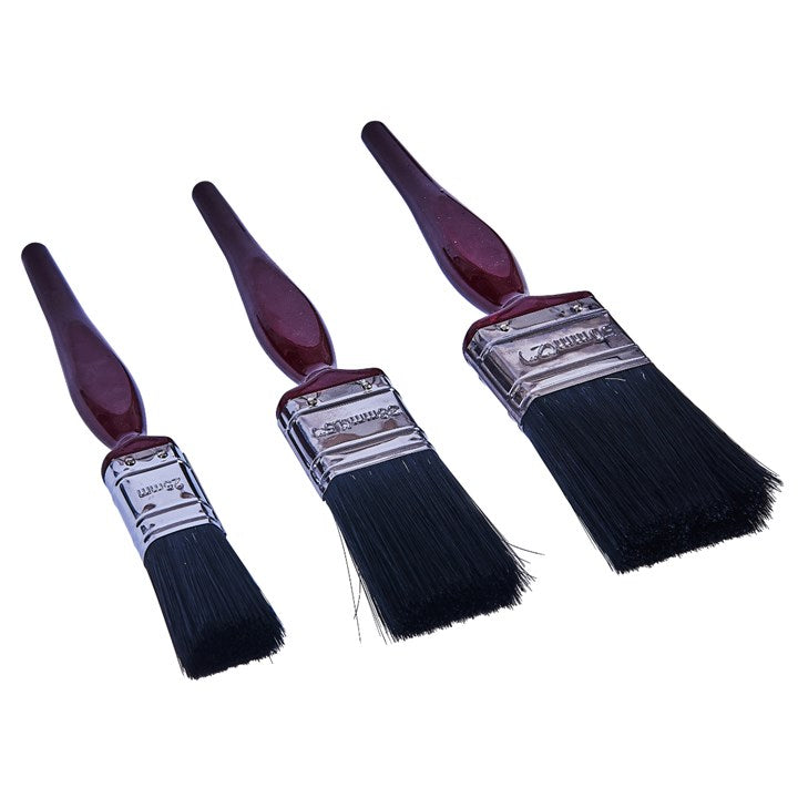 Amtech 3 Piece No Bristle Loss Paint Brush Set