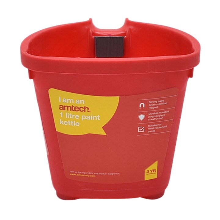 Amtech 1 Litre (1.8 Pint) Paint Kettle with Magnet