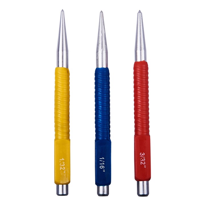 Amtech 3 Piece Colour Coded Centre Punch Set