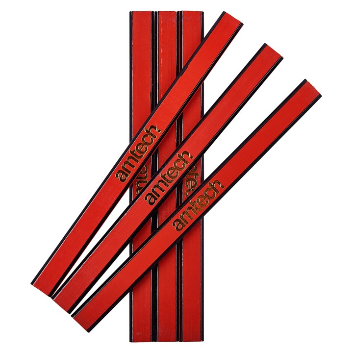 Amtech 6 Piece Hardwood Carpenter's Pencil Set