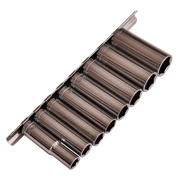 Amtech 8 Piece 3/8 Inch Drive Deep Socket Set