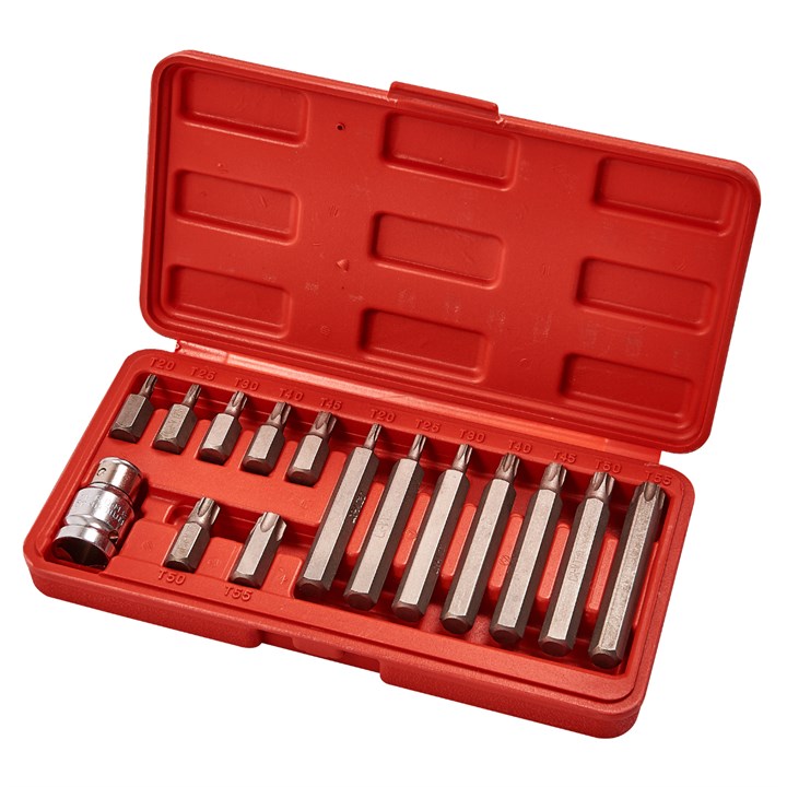 Amtech 15 Piece Torque Bit and Socket Set
