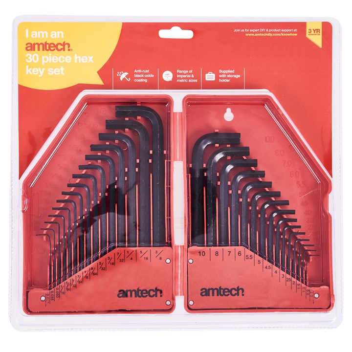 Amtech 30 Piece Hex Key Set