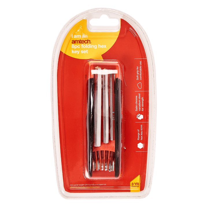 Amtech 8 Piece Folding Key Set