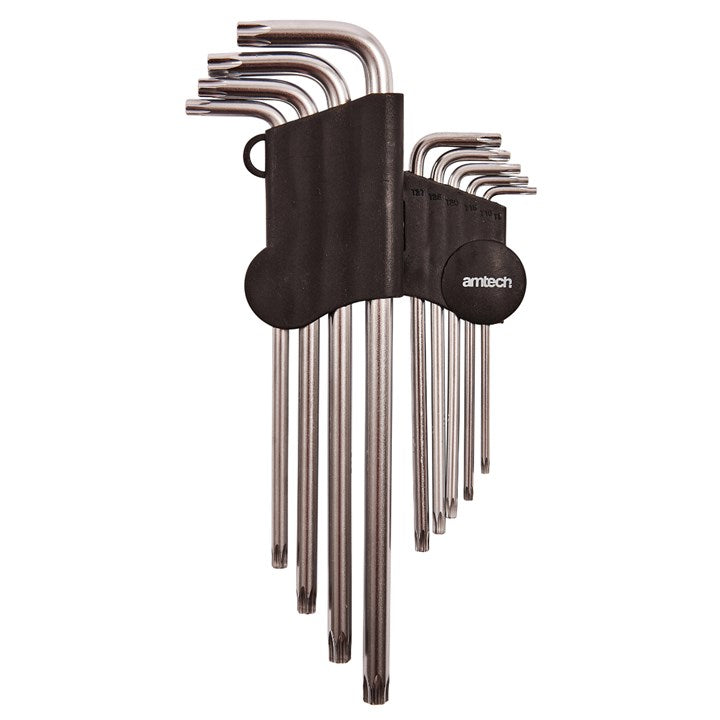 Amtech 9 Piece Extra-long Offset Torx Key Set