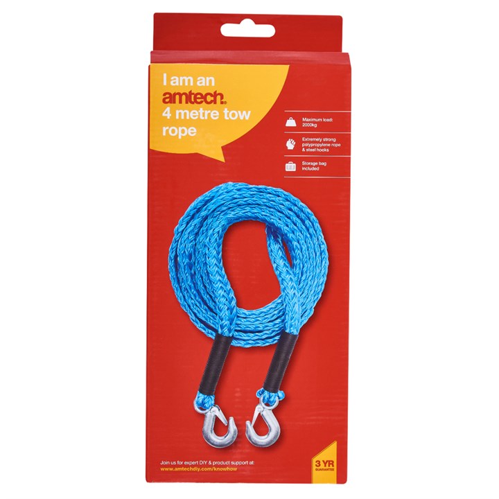 Amtech 4m 2000kg Tow Rope