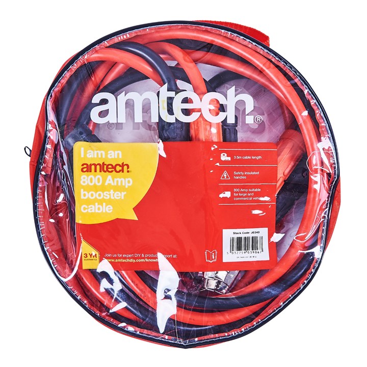 Amtech 800 Amp Booster Cables / Jump Lead
