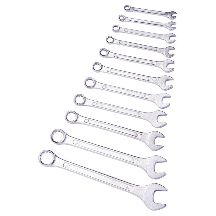 Amtech 11 Piece Combination Spanner Set with Storage Rack