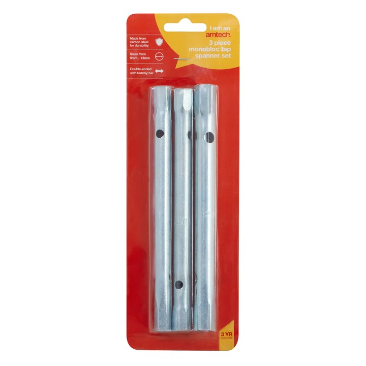 Amtech 3pcs Monobloc Tap Spanner Set