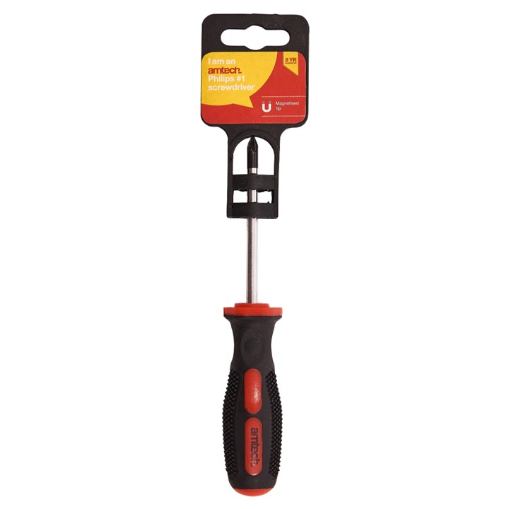 Amtech 75mm (3") No.1 Phillips Drive Screwdriver