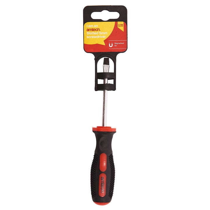 Amtech 5mm X 75mm Slotted Screwdriver