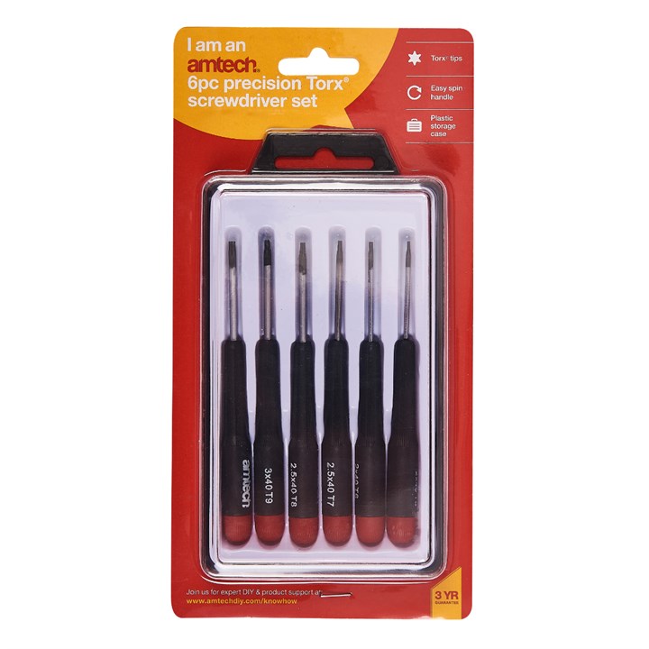 Amtech 6 Piece Precision Torx Screwdriver Set