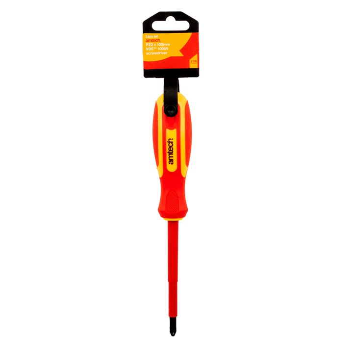 Amtech Pz2 100mm VDE 1000v Electrical Screwdriver – EN IEC 60900 – 1000v Rated