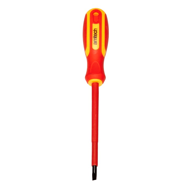 Amtech Slotted Tip 5.5 X 125mm Vde 1000v Electrical Screwdriver – En Iec 60900 – 1000v Rated