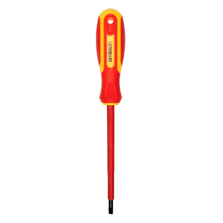 Amtech Slotted Tip 5.5 X 125mm VDE 1000v Electrical Screwdriver – EN IEC 60900 – 1000v Rated