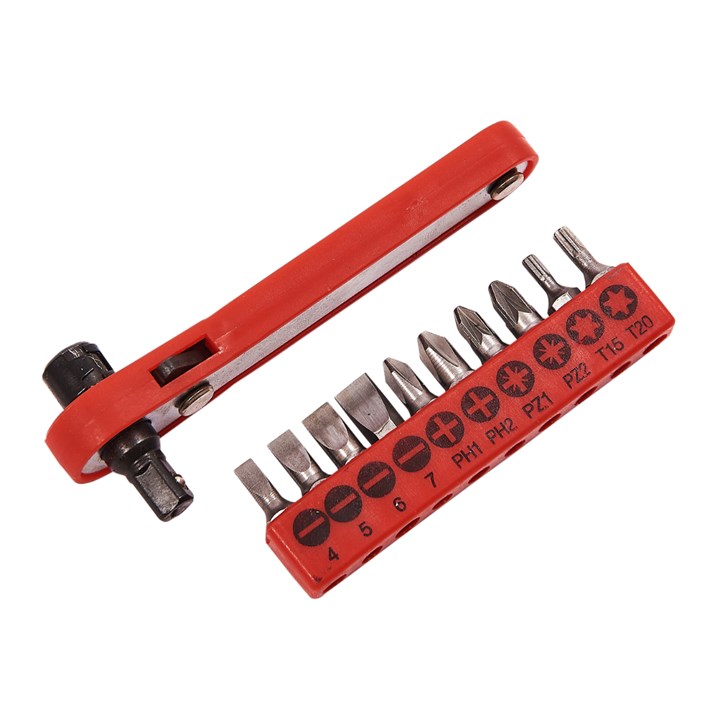 Amtech 11 Piece Offset Ratchet Screwdriver Set