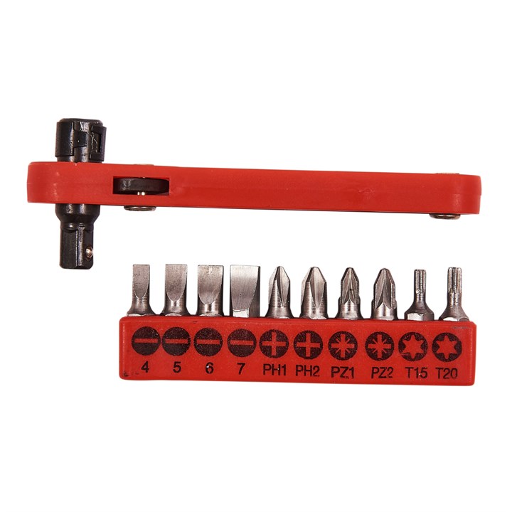 Amtech 11 Piece Offset Ratchet Screwdriver Set