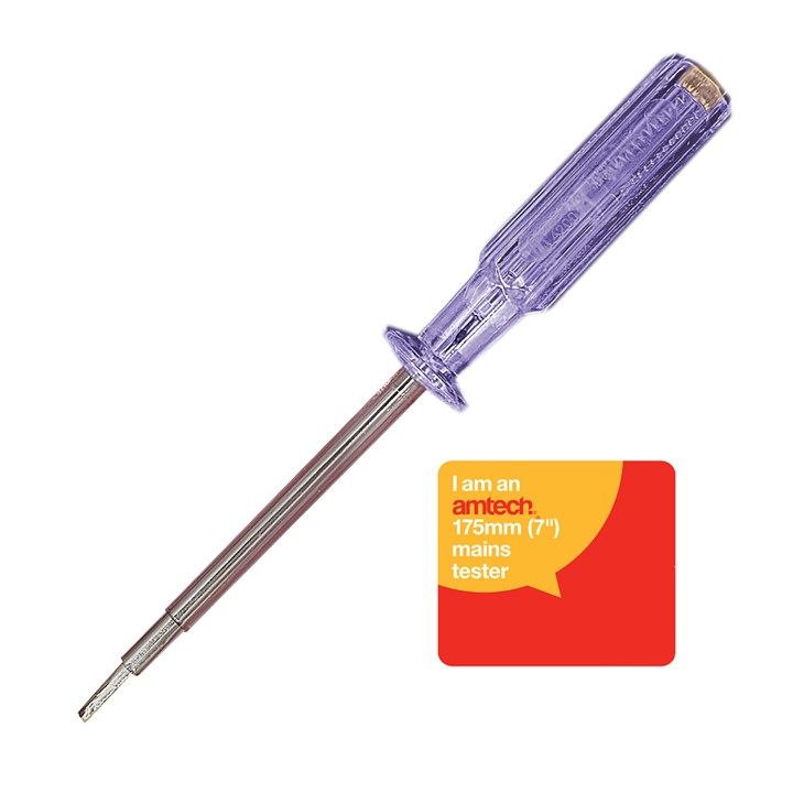 Amtech 175mm (7") Mains Tester