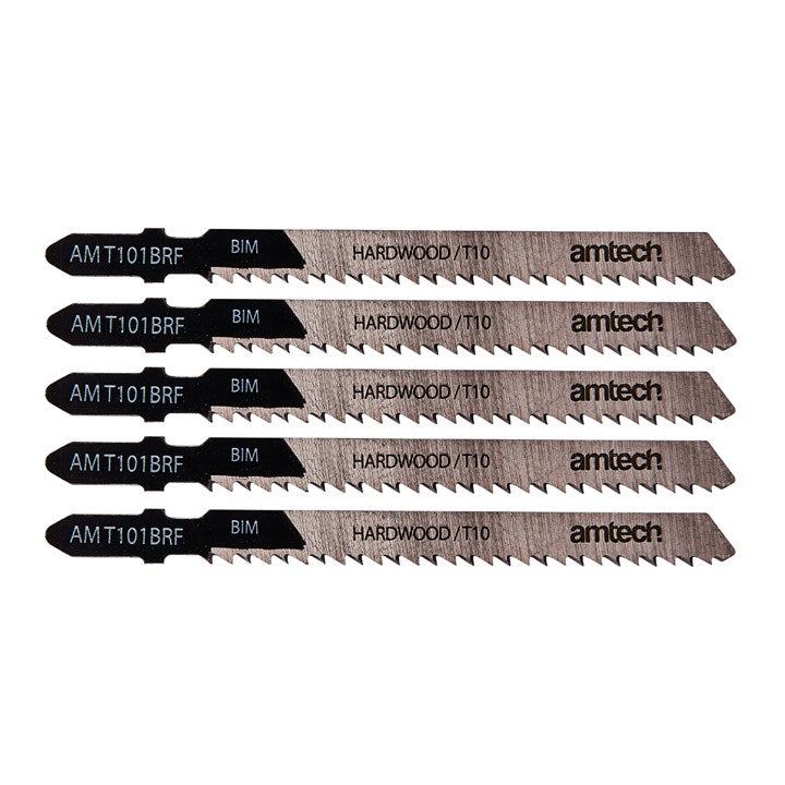 Amtech 5 Piece Reverse Cut Wood Jigsaw Blade Set (AMT101BRF)
